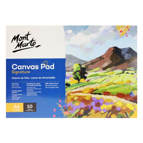 MONT MARTE CANVAS PAD A4 10 Sheets